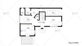 Proiect casa cu mansarda (220 mp) - Kira